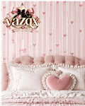 Candy Heart Stripe Wallpaper