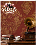 Burgundy Damask Heritage Wallpape