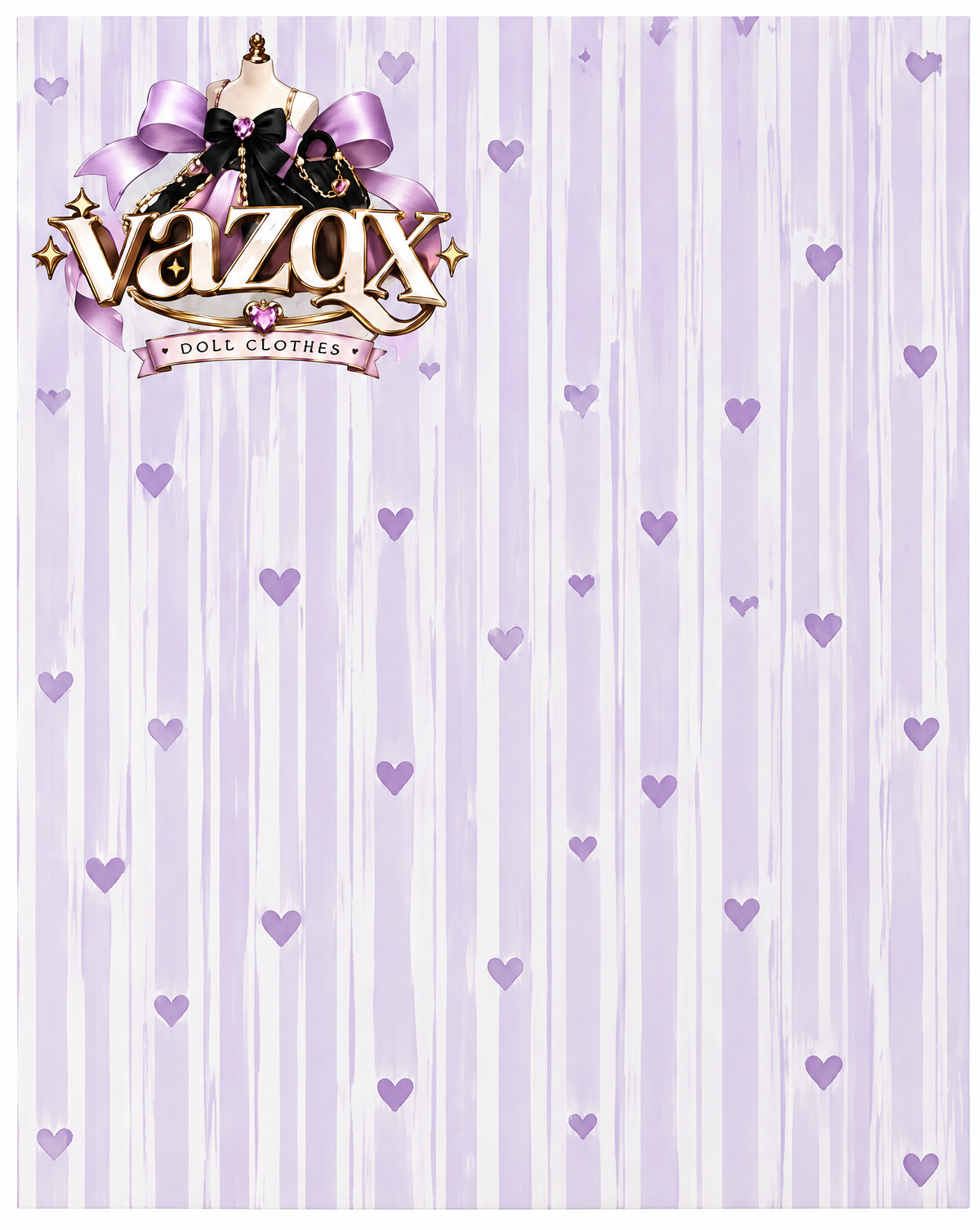 Candy Heart Stripe Wallpaper