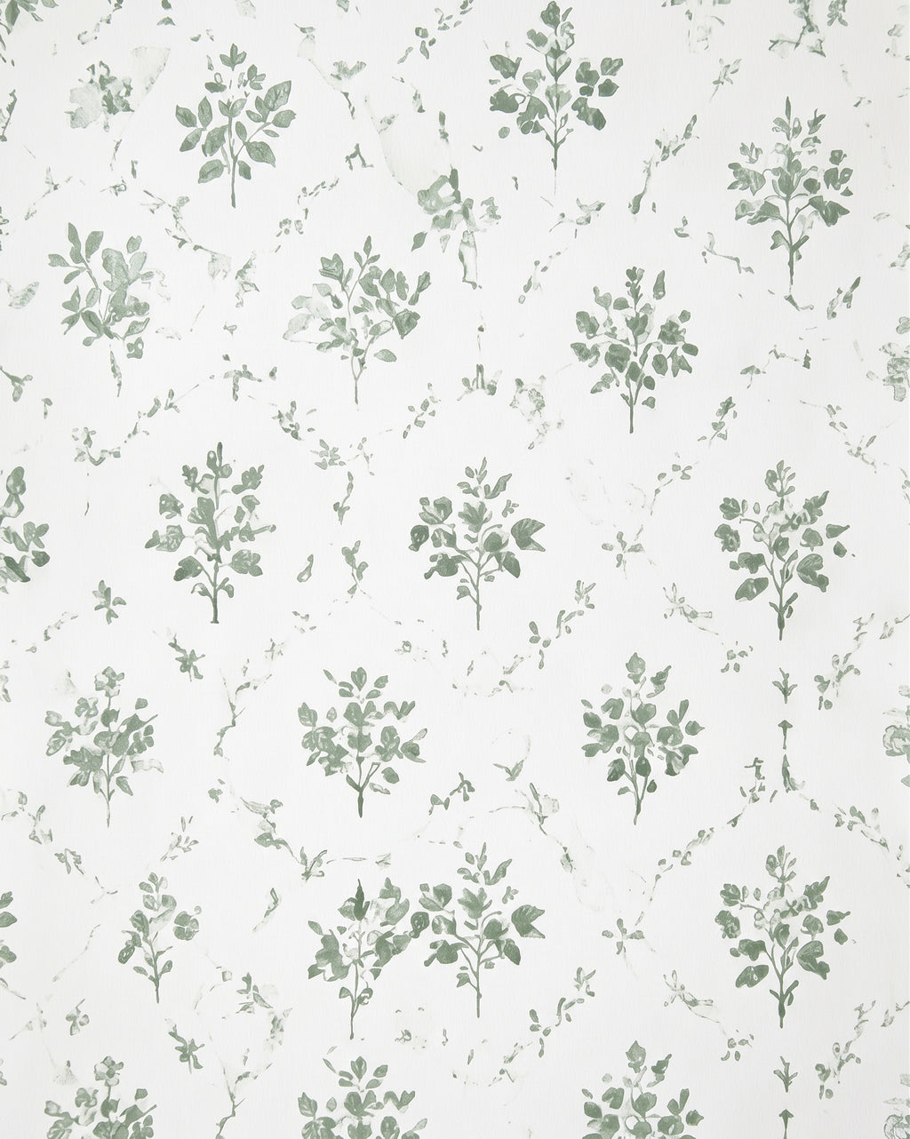 Blue Meadow Floral Wallpaper