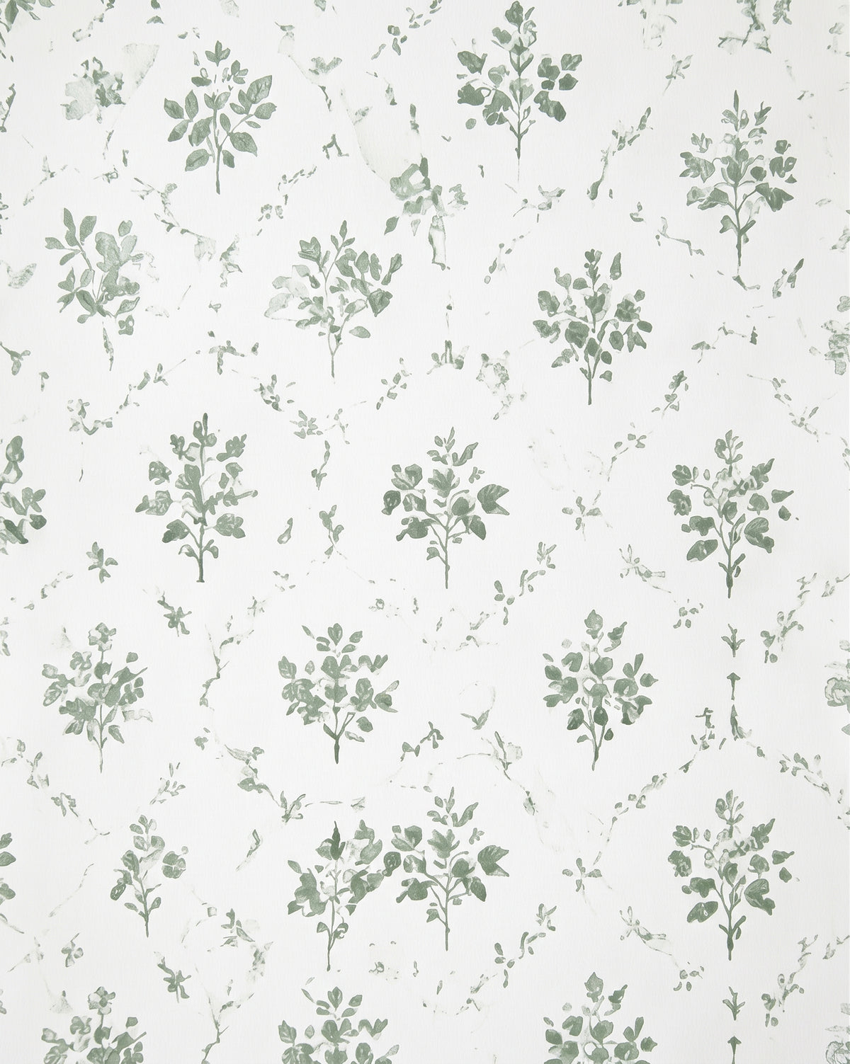 Blue Meadow Floral Wallpaper